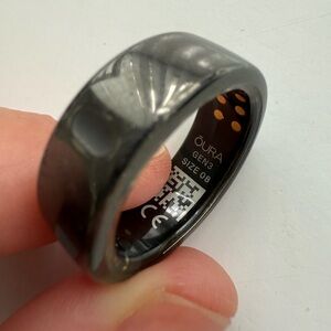 Oura Ring, Gen 3, Size 8, Black